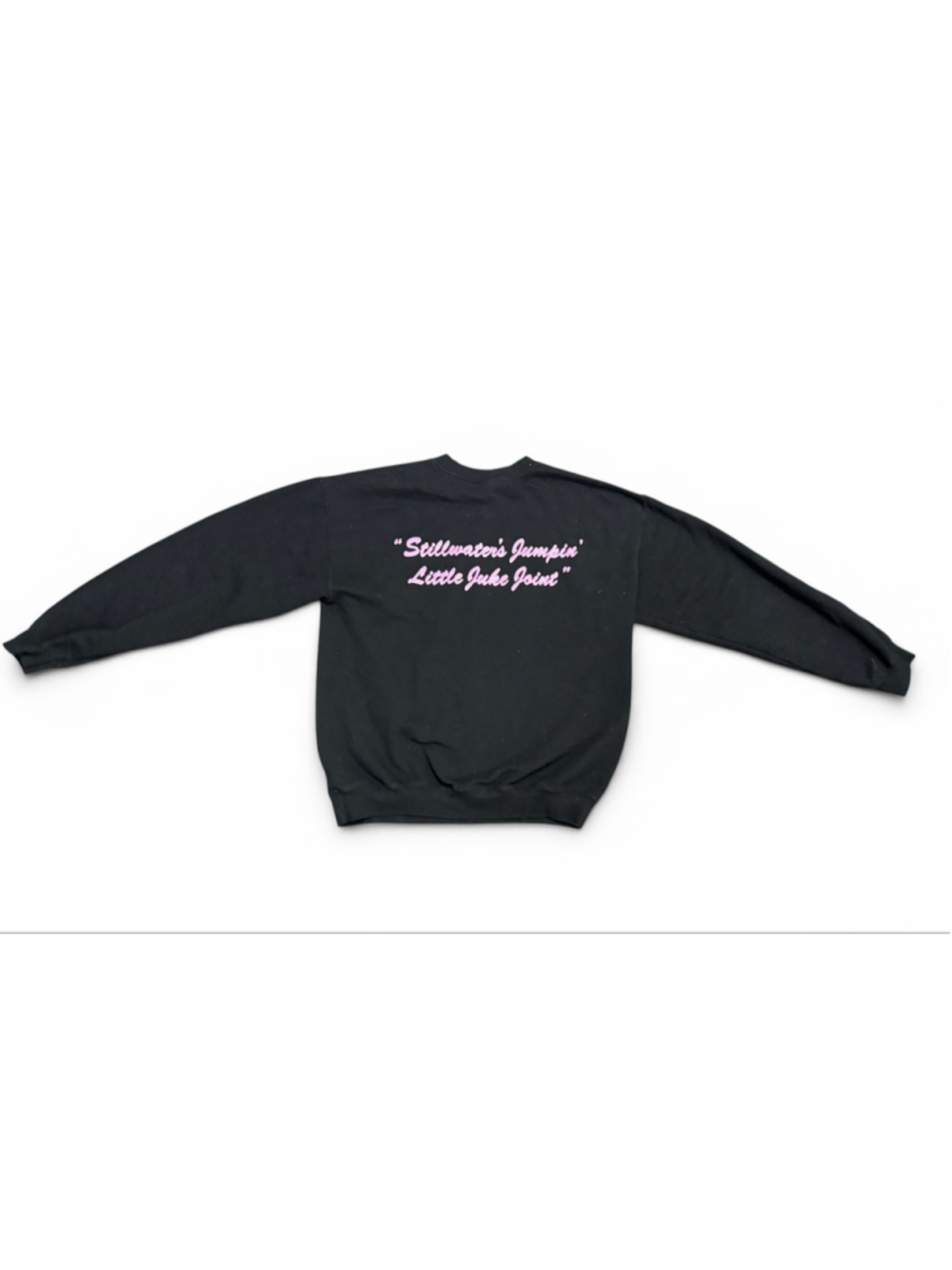 Eskimo Joe’s Stillwater OK Black Pink Crewneck Sweatshirt Women’s M Gildan - Picture 6 of 9